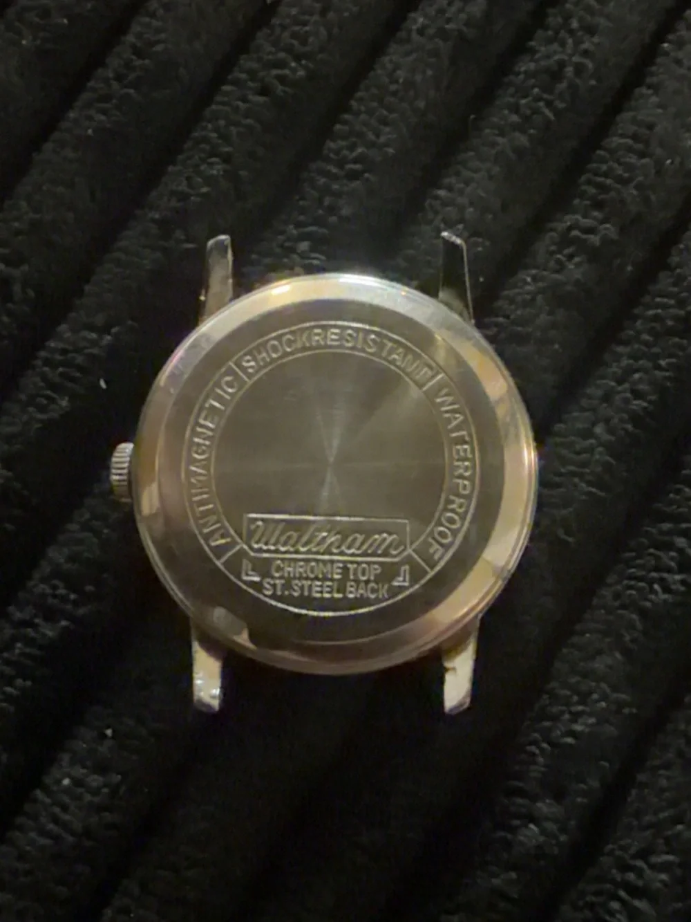 Waltham Cream Dial Silver Case Watch